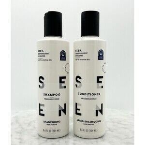 SEEN Shampoo & Deeper Conditioner Bundle Fragrance Free Non-Comedogenic Full Sz